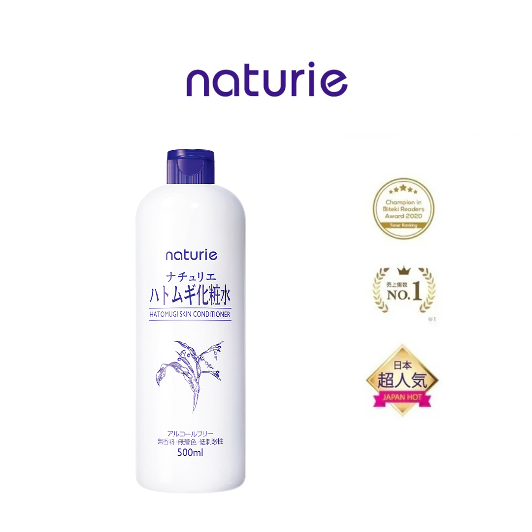 NATURIE Hatomugi Skin Conditioner Lotion (500ml) (Non-alcohol)
