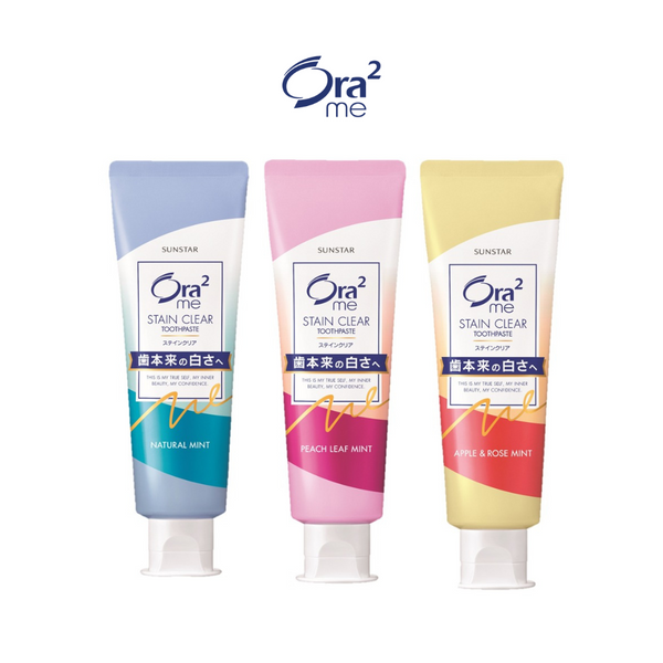 ORA2 ME Stain Clear Toothpaste 140g (3 Flavours)  *Product Expiry Date at Product Description