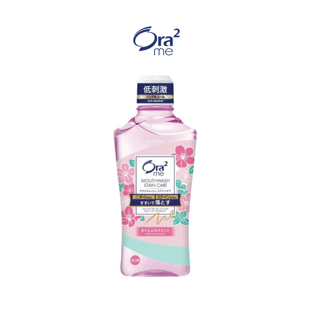 Ora2 me Stain Care Mouthwash Fresh Sakura Mint 460ml