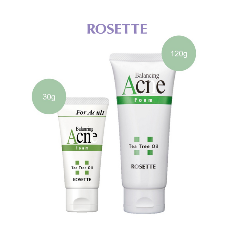 ROSETTE Acne Balancing Foam Face Wash (30g / 120g)