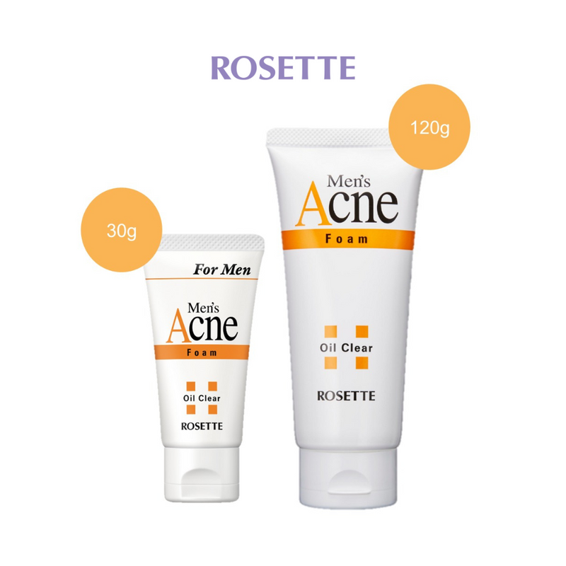 ROSETTE Men's Acne Foam Face Wash (30g / 120g)