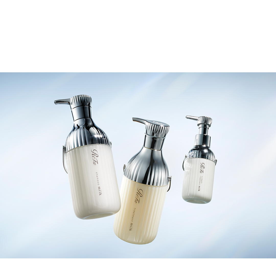 ReFa Milk Protein Shampoo (500ml) - White/Pink