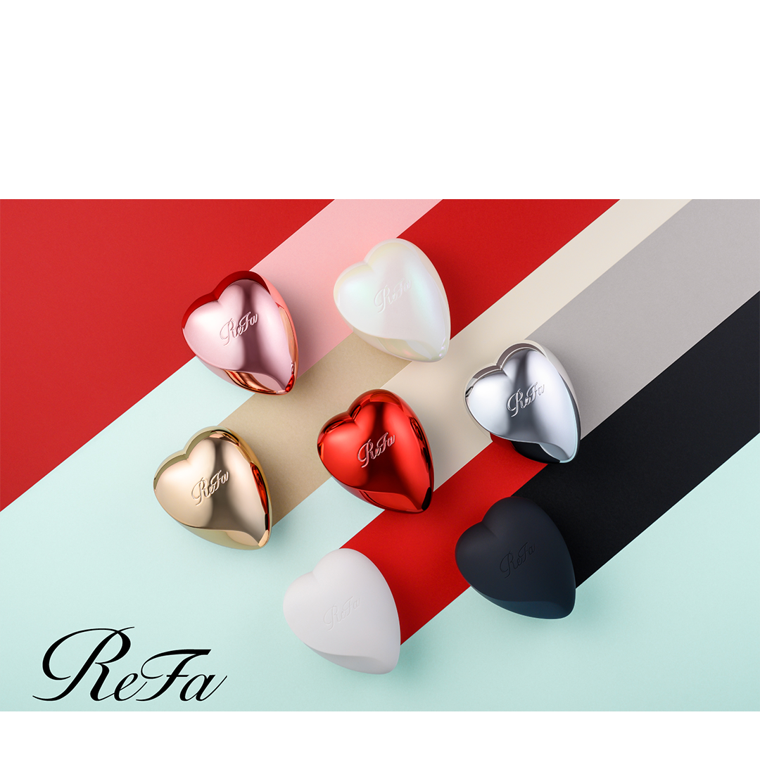 ReFa Heart Brush - Rose Gold/Brush Silver/Champagne Gold/Red/Aurora White/Matte White