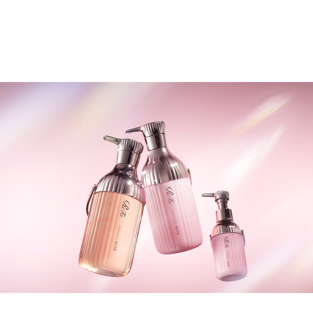 ReFa Milk Protein Shampoo (500ml) - White/Pink