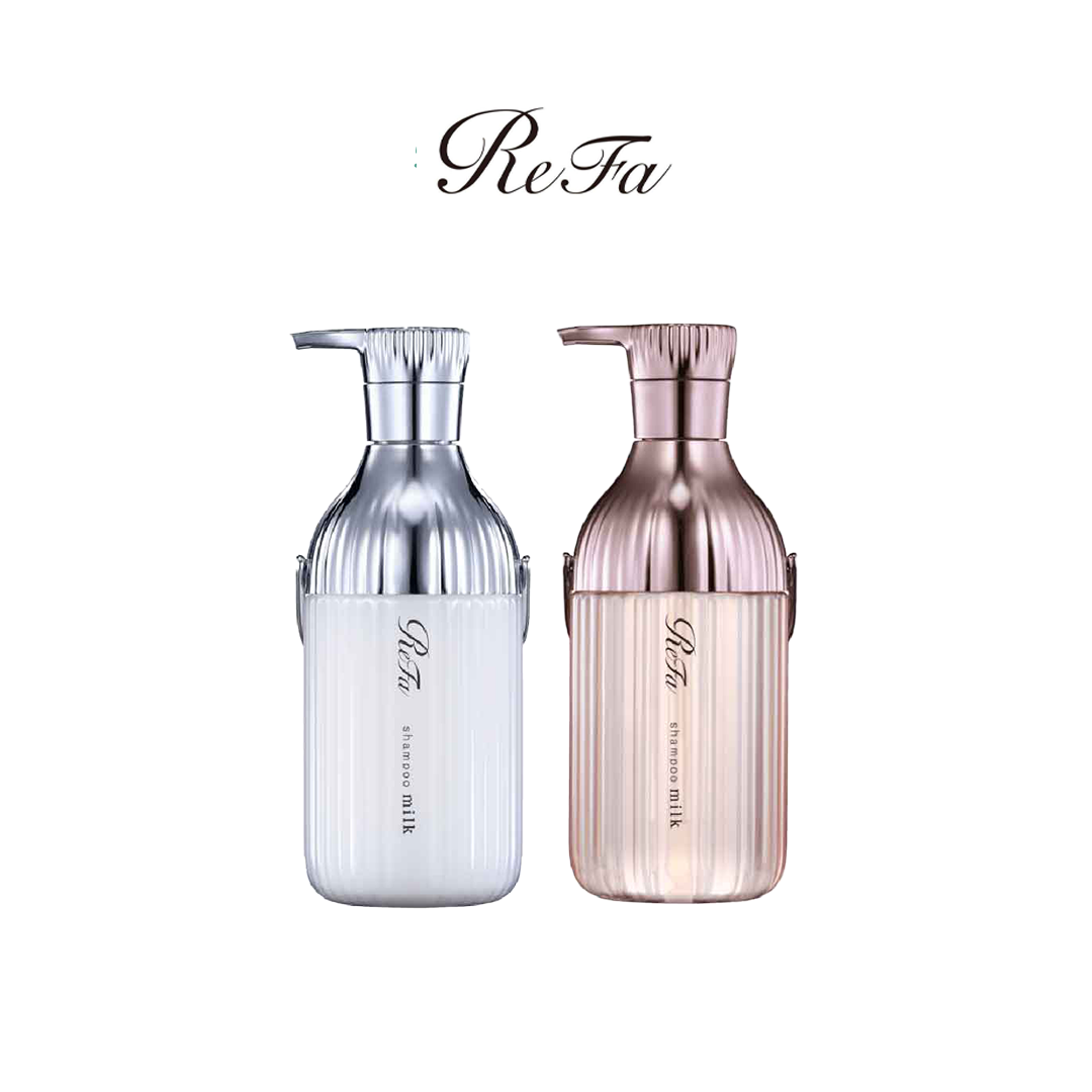 ReFa Milk Protein Shampoo (500ml) - White/Pink