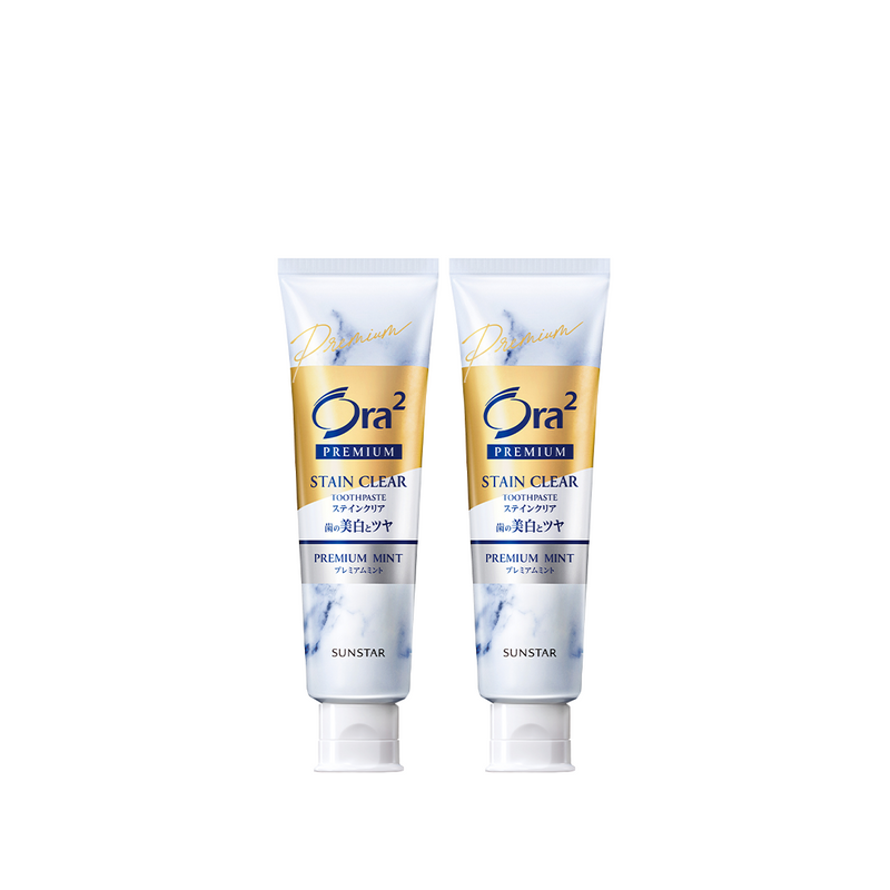 [Twin Pack] Ora2 Premium Stain Clear Toothpaste