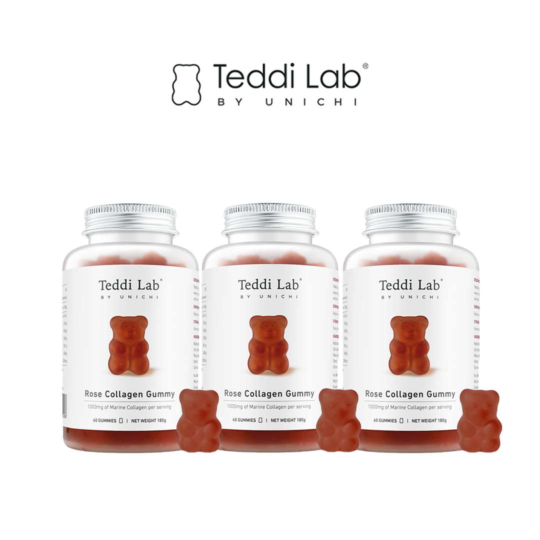 [Indonesia Halal Certified] Teddi Lab Rose Collagen Gummy