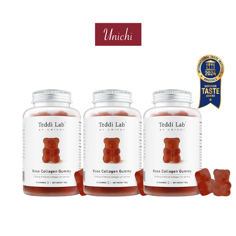 Unichi Teddi Lab Rose Collagen Gummy