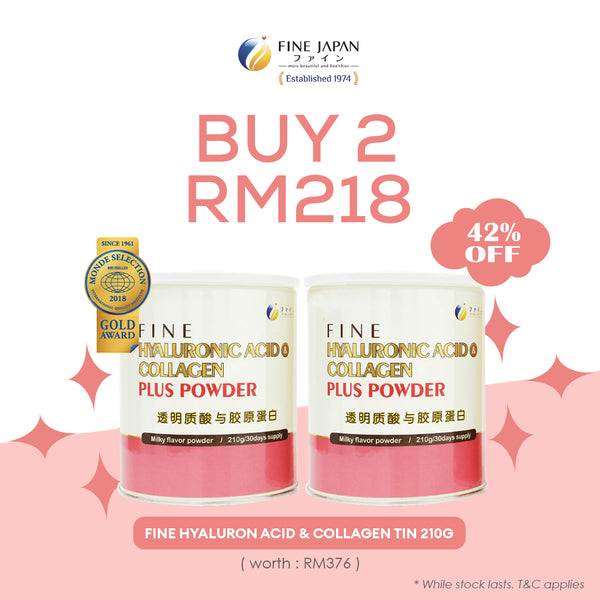 [BUNDLE] FINE Hyaluronic Acid & Collagen (210g)