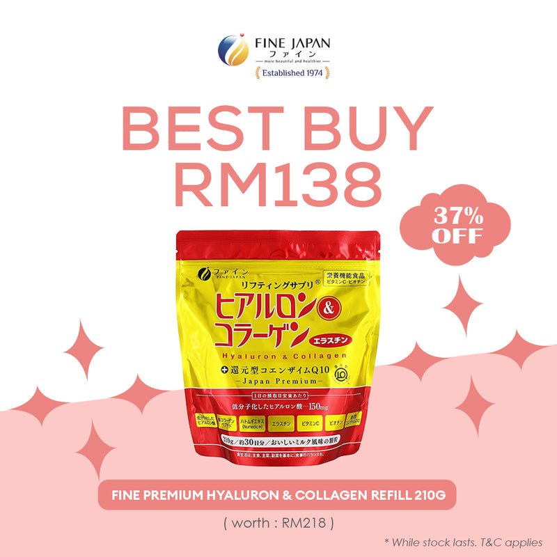 FINE Premium Hyaluron & Collagen with Ubiquinol Q10 (TIN/REFILL)