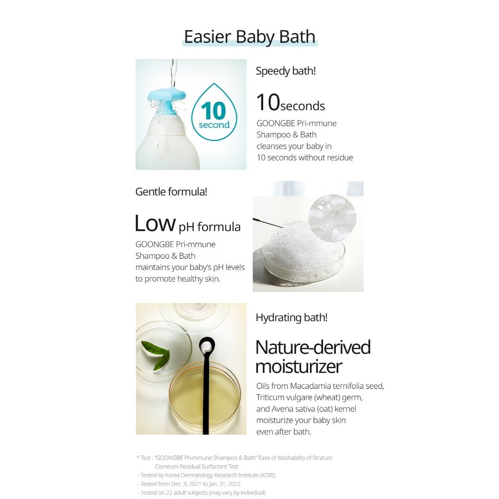 GOONGBE Baby Shampoo & Bath - Renewal Version (350ml)