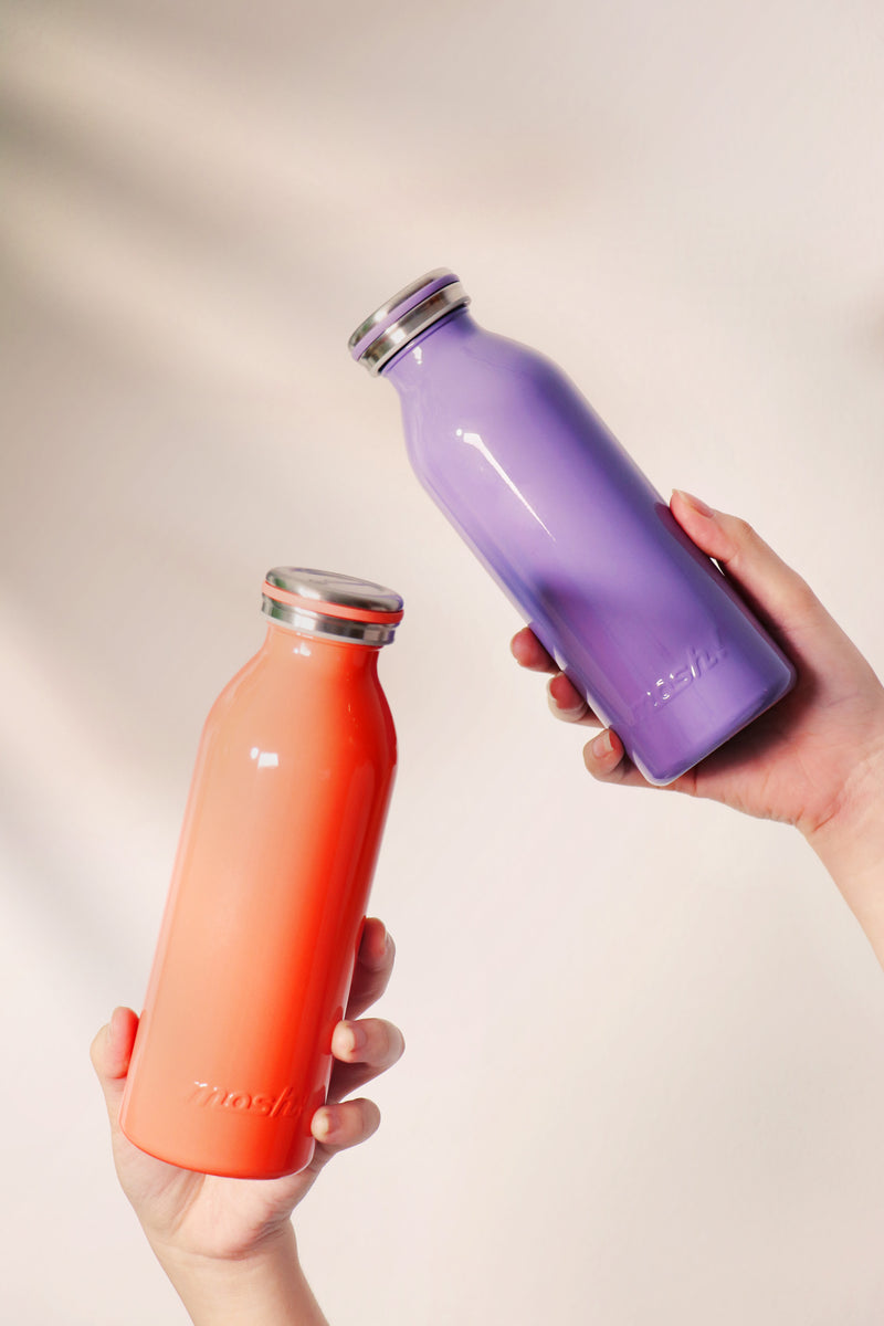 MOSH! Stainless Steel Milk Bottle Lightweight (450ml)