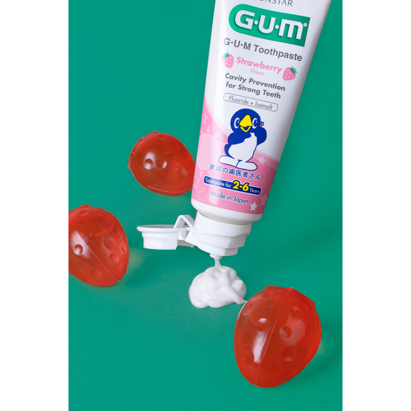 GUM Kids Toothpaste for 2-6 Year - Strawberry Flavour (70g)  *Exp 02/2025