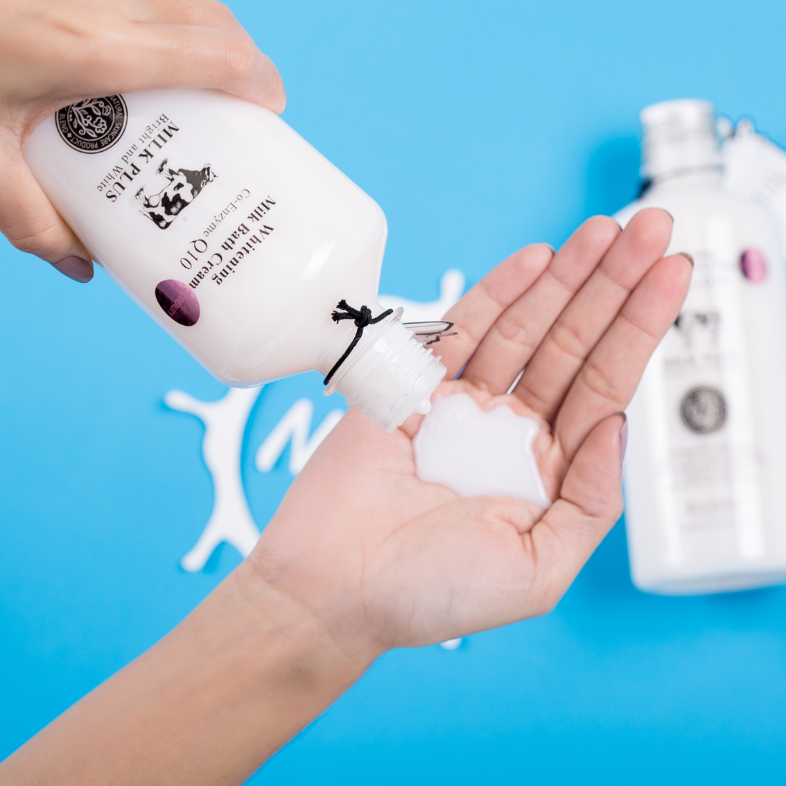 SCENTIO Milk Plus Whitening Q10 Bath Cream (450ml)