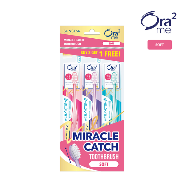 ORA2 ME Miracle Catch Compact Head Toothbrush Value Pack (Ultra-Soft / Soft / Medium)