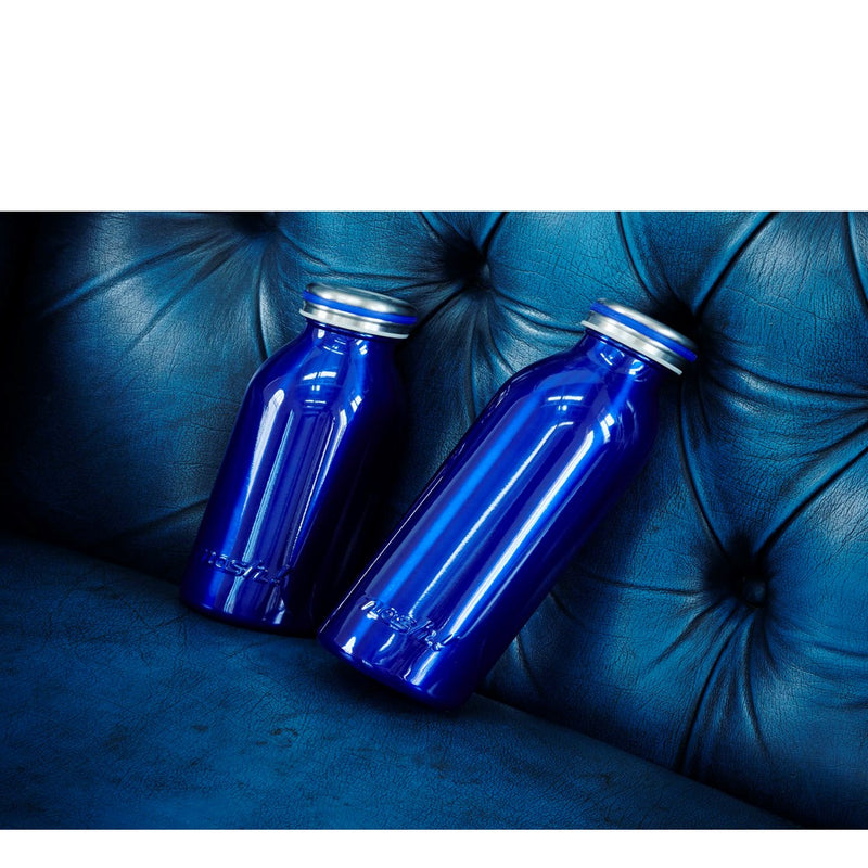 MOSH! Stainless Steel Milk Bottle Navy (450ml)