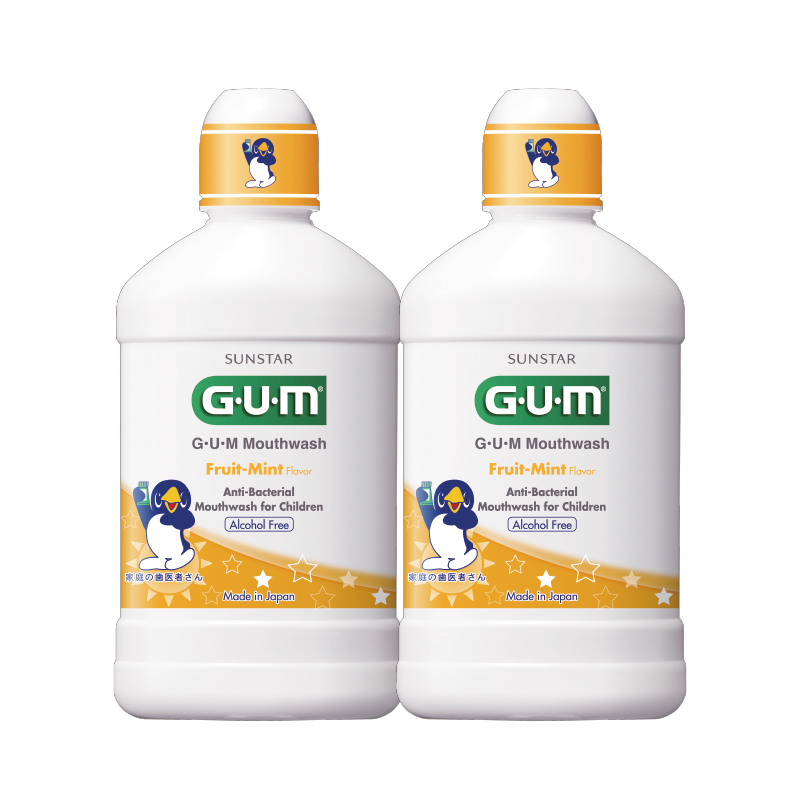 [TWIN PACK] GUM Child Mouthwash Fruity Mint (250ml)