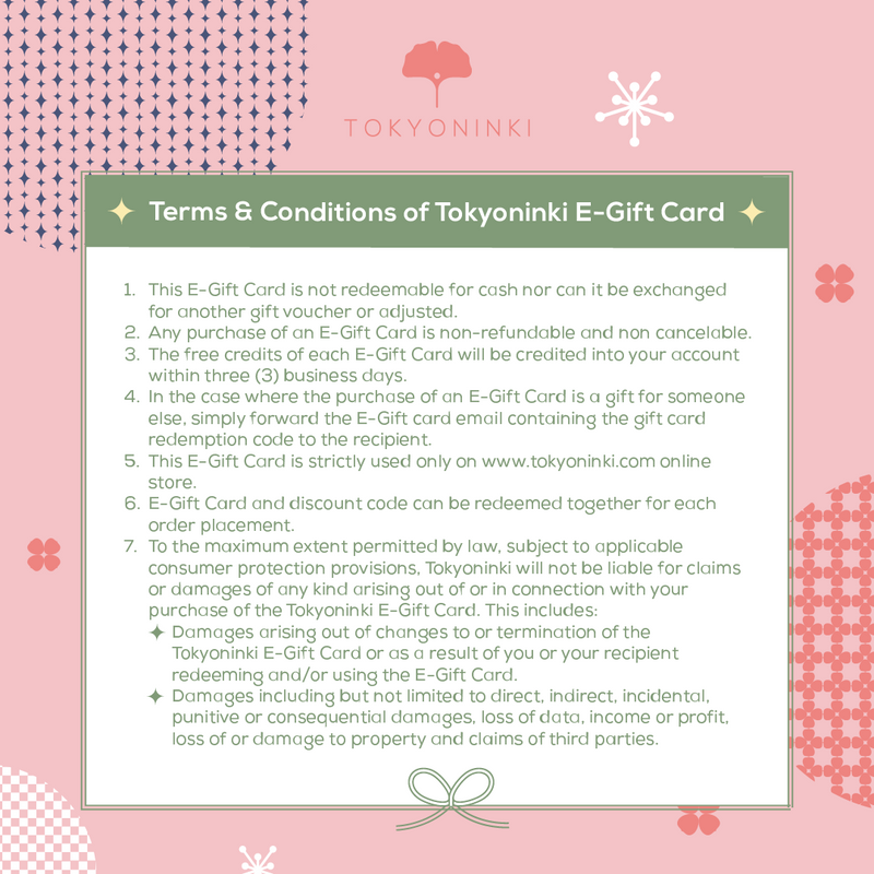 Tokyoninki E-Gift Card