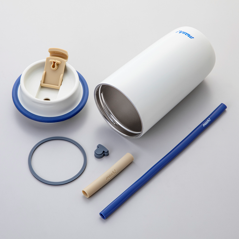 Mosh! Latte Tumbler with Straw 480ml Elements